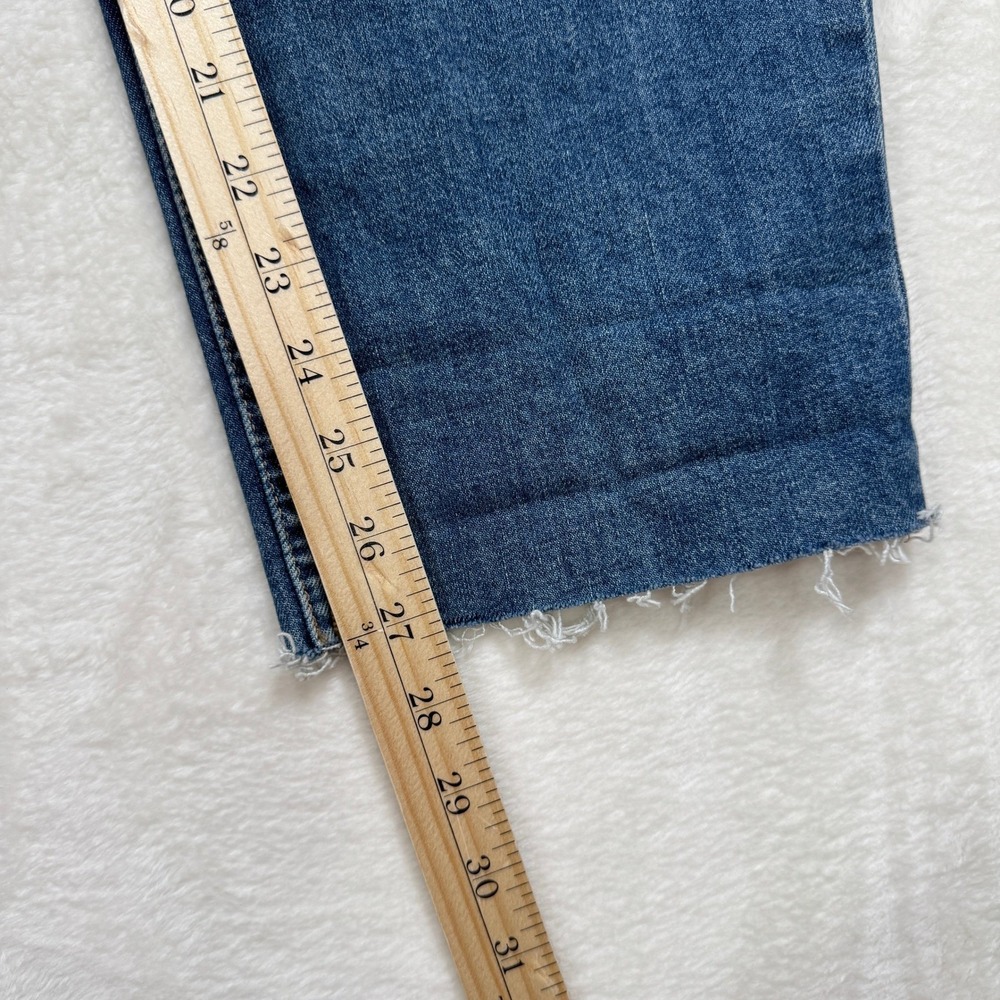 Everlane The Cheeky Jean Womens 33 Regular Straight High Rise Raw Hem Stretch - Picture 5 of 11